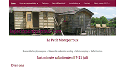 Desktop Screenshot of lepetitmontperroux.com