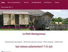 Tablet Screenshot of lepetitmontperroux.com